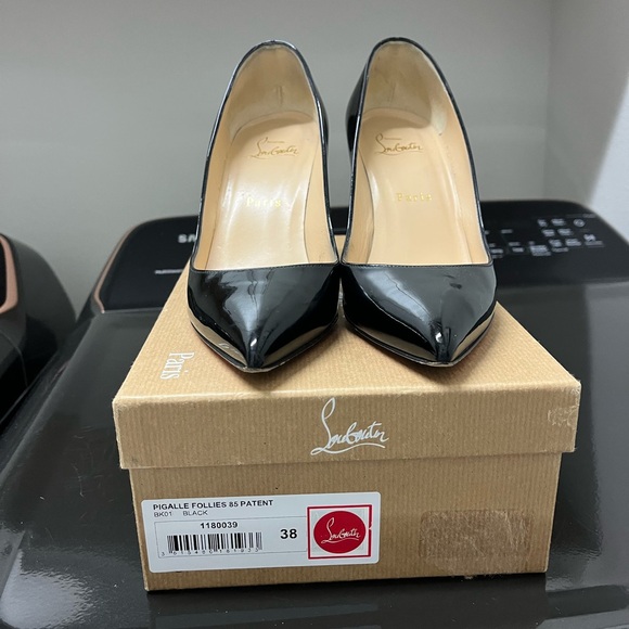 Christian Louboutin Black Patent Heels - Picture 4 of 8